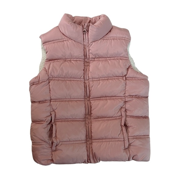 Gap Kids Light Pink Puffer Vest Size Medium - Picture 1 of 15